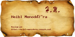 Heibl Menodóra névjegykártya